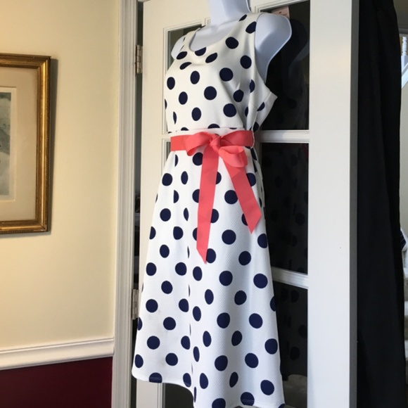 Oh Baby Motherhood Maternity Dress Blue White XL - Picture 4 of 5